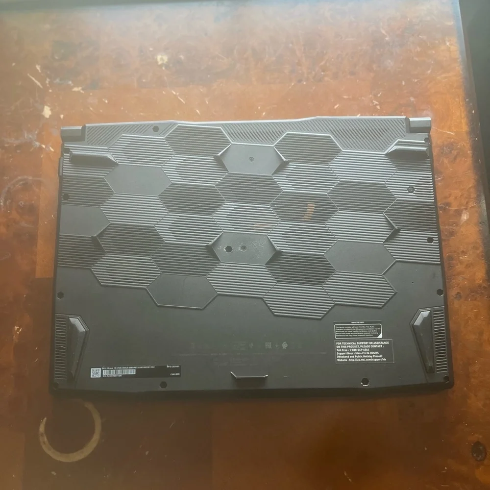 MSI Black Gaming Laptop with Sleek Design